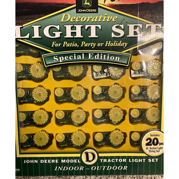 John Deere Special Edition Decorative Light Set For Patio Party Holiday - Picture 1 of 11